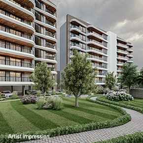A modern apartment complex, Nyati Defence Enclave in Undri Pune, featuring premium 3bhk and 4bhk units